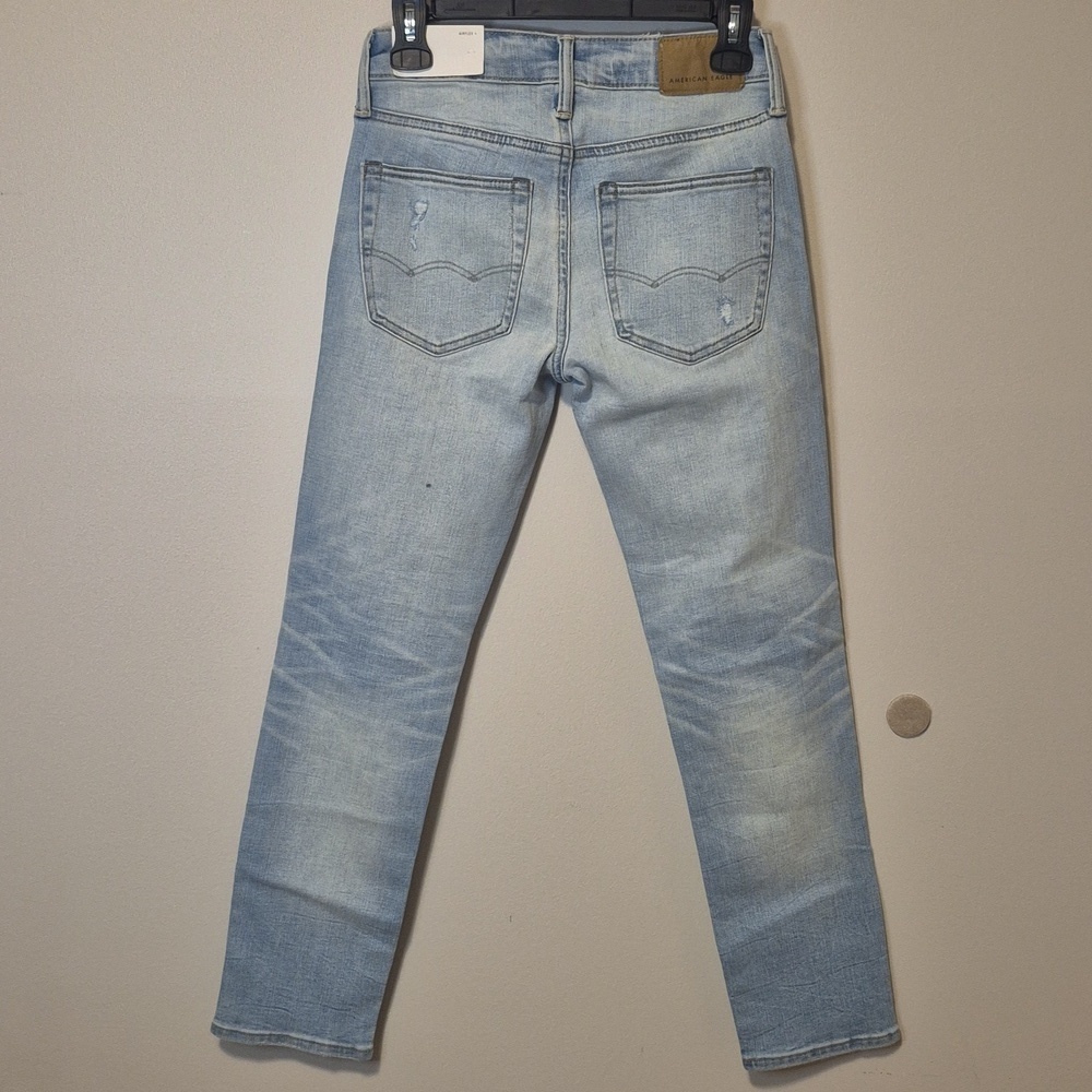 NWT American Eagle AirFlex+ Slim Light Wash Jeans 26x32 - Picture 5 of 10